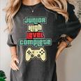 Level Complete Jr High School Graduation Grad Slogan T Shirt Women's Comfort Colors T-Shirt Pepper