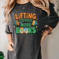 Lifting To Hold More Books Weightlifting Workout Gym Lover Women's Comfort Colors T-Shirt Pepper