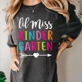 Lil Miss Kindergarten Grad Shirt Graduation Shirts 2018 Women's Comfort Colors T-Shirt Pepper