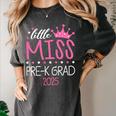 Little Miss Pre-K Grad Preschool Prek Graduation 2025 Women's Comfort Colors T-Shirt Pepper