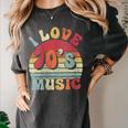I Love 70's Music Retro Style Nostalgia Cassette 1970s Party Women's Comfort Colors T-Shirt Pepper
