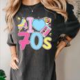 I Love 70's Retro Style Nostalgia Vibe 1970's Party Premium Tri-Blend Women's Comfort Colors T-Shirt Pepper