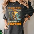 I Love Fishing Bigfoot Fisherman Introvert Sarcastic Women's Comfort Colors T-Shirt Pepper I Love Fishing Bigfoot Fisherman Introvert Sarcastic Women's Comfort Colors T-Shirt Pepper