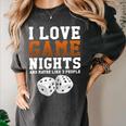 I Love Game Nights Host And Maybe 3 People Introvert Women's Comfort Colors T-Shirt Pepper I Love Game Nights Host And Maybe 3 People Introvert Women's Comfort Colors T-Shirt Pepper
