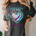 Loved One In Memory Of Sister Suicide Awareness Prevention Women's Comfort Colors T-Shirt Pepper Loved One In Memory Of Sister Suicide Awareness Prevention Women's Comfort Colors T-Shirt Pepper