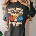Lunch Boxes With Stickers Lunch Box Nostalgia Retro Women's Comfort Colors T-Shirt Pepper