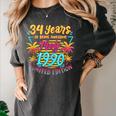 Made In 1990 Limited Edition 90s Nostalgia 34th Birthday Women's Comfort Colors T-Shirt Pepper