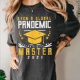 Master 2021 Graduation Graduate Masters Degree Women's Comfort Colors T-Shirt Pepper