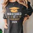 Mastered It 2024 Masters Degree Graduation Graduate Mba Women's Comfort Colors T-Shirt Pepper