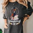 Mastered It Black Girl Masters Degree Graduation Black Queen Women's Comfort Colors T-Shirt Pepper