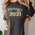 Master's Degree 2021 Graduate Mastered It Graduation Women's Comfort Colors T-Shirt Pepper