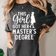 Masters Degree Art For Women Girls Masters Degree Graduation Women's Comfort Colors T-Shirt Pepper