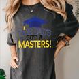Masters Degree Proud Dad Graduation Shirt MBA Social Work Women's Comfort Colors T-Shirt Pepper