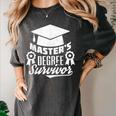 Master's Degree Survivor College Graduation Women's Comfort Colors T-Shirt Pepper