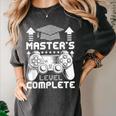 Master's Level Complete College Graduation Women's Comfort Colors T-Shirt Pepper