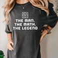 Math Teacher Shirts The Legend Graduation Retirement Women's Comfort Colors T-Shirt Pepper