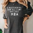MBA Graduate T Shirt For Graduation Congrats Grad Women's Comfort Colors T-Shirt Pepper