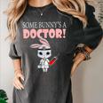Med School Graduation Bunny Medical New Doctor Women's Comfort Colors T-Shirt Pepper