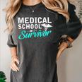 Medical School Survivor Med Student Graduation Women's Comfort Colors T-Shirt Pepper