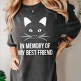 In Memory Of My Best Friend Cat Women's Comfort Colors T-Shirt Pepper
