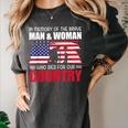 In Memory Of The Brave Man & Woman Memorial Day Women's Comfort Colors T-Shirt Pepper