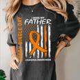 In Memory Of Dad Leukemia Awareness Father USA Flag Shirts Women's Comfort Colors T-Shirt Pepper In Memory Of Dad Leukemia Awareness Father USA Flag Shirts Women's Comfort Colors T-Shirt Pepper
