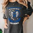 In Memory Of Grandma Colon Cancer Awareness Memorial Women's Comfort Colors T-Shirt Pepper