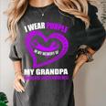 In My Memory Of My Grandpa PANCREATIC CANCER AWARENESS Women's Comfort Colors T-Shirt Pepper In My Memory Of My Grandpa PANCREATIC CANCER AWARENESS Women's Comfort Colors T-Shirt Pepper