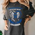 In Memory Of Grandson Colon Cancer Awareness Memorial Women's Comfort Colors T-Shirt Pepper