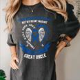 In Memory Of Great Uncle Colon Cancer Awareness Memorial Women's Comfort Colors T-Shirt Pepper