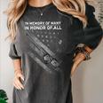 In Memory Of Many In Honor Of All On Back Women's Comfort Colors T-Shirt Pepper