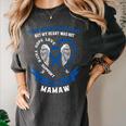In Memory Of Mamaw Colon Cancer Awareness Memorial Women's Comfort Colors T-Shirt Pepper