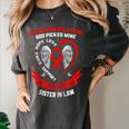 In Memory Sister In Law Heart Disease Awareness Month Raglan Baseball Tee Women's Comfort Colors T-Shirt Pepper