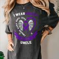 In Memory Of Uncle Pancreatic Cancer Awareness Family Women's Comfort Colors T-Shirt Pepper In Memory Of Uncle Pancreatic Cancer Awareness Family Women's Comfort Colors T-Shirt Pepper