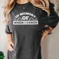 In Memory Of When I Cared Premium Tri-Blend T-Shirt Women's Comfort Colors T-Shirt Pepper