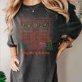 A Very Merry Bookmas Cozy Christmas Bookstore Holiday Cute Women's Comfort Colors T-Shirt Pepper