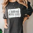 Middle School Graduation Shirts Graduate Grad Women's Comfort Colors T-Shirt Pepper