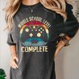 Middle School Level Complete Gamer Class Of 2024 Graduation Women's Comfort Colors T-Shirt Pepper
