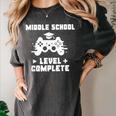 Middle School Level Complete Video Gamer Graduation Women's Comfort Colors T-Shirt Pepper