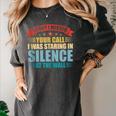 I Missed Your Call i Was Staring In Silence Introvert Women's Comfort Colors T-Shirt Pepper I Missed Your Call i Was Staring In Silence Introvert Women's Comfort Colors T-Shirt Pepper