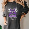 Mom & Dad My Angels In Memory Of Parents In Heaven Women's Comfort Colors T-Shirt Pepper Mom & Dad My Angels In Memory Of Parents In Heaven Women's Comfort Colors T-Shirt Pepper