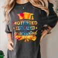 Motivated Educated Graduated Graduation Women's Comfort Colors T-Shirt Pepper