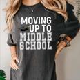 Moving Up To Middle School Elementary School Graduation Women's Comfort Colors T-Shirt Pepper