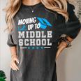 Moving Up To Middle School Graduation T-Shirt Women's Comfort Colors T-Shirt Pepper