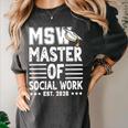 MSW Est 2026 Masters Of Social Work Graduation Social Worker Women's Comfort Colors T-Shirt Pepper