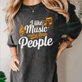I Like Music More Than People Fan Introvert Women's Comfort Colors T-Shirt Pepper I Like Music More Than People Fan Introvert Women's Comfort Colors T-Shirt Pepper