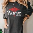New Nurse 2018 Nurse Nursing School Graduation Shirt Women's Comfort Colors T-Shirt Pepper