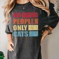 No People Only Cats Introvert Women's Comfort Colors T-Shirt Pepper