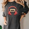 Nostalgia Cassette Men Women 80s 90s Retro Mixtape Tape Women's Comfort Colors T-Shirt Pepper