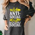Not Anti Social Just Selectively Social Introvert Women's Comfort Colors T-Shirt Pepper Not Anti Social Just Selectively Social Introvert Women's Comfort Colors T-Shirt Pepper